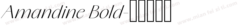 Amandine Bold字体转换
